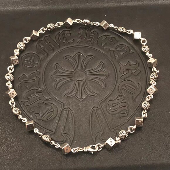 Chrome Hearts Cross Dice Necklace, Unisex - Picture 3 of 5